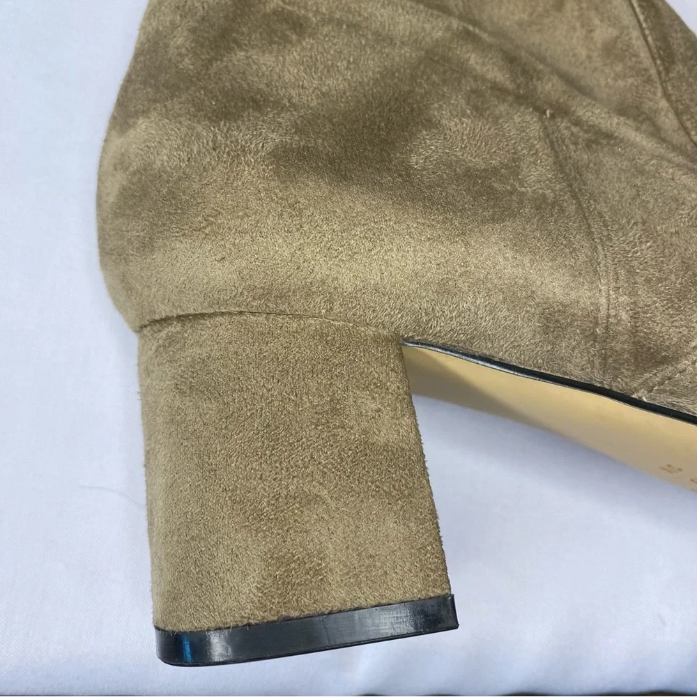 Marc Fisher LTD Charlote Suede Over Knee Boot Tan Size 9